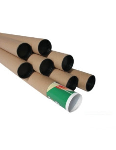 Tubo de cartón + tapas